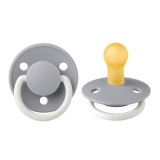 BIBS Соска-пустышка De Lux Silicone, 0-6 месяцев / цвет Cloud Glow