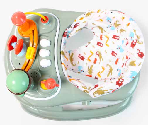 Amarobaby Ходунки с электронной панелью Running Baby / цвет серый