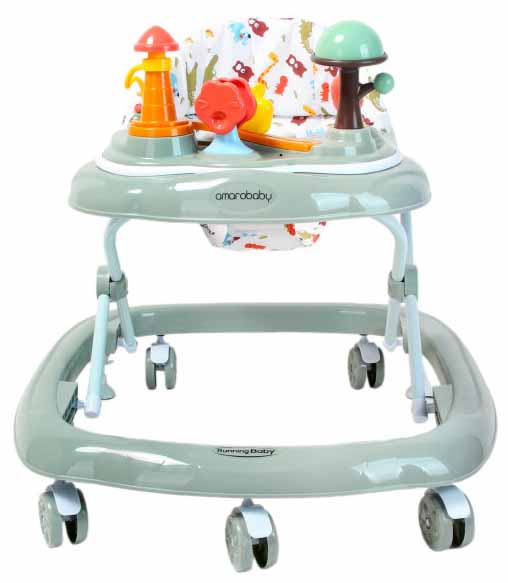 Amarobaby Ходунки с электронной панелью Running Baby / цвет розовый