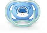 Philips Avent Серия Ultra air Соска-пустышка силиконовая ортодонтическая 6-18 мес для мальчика  SCF542/12