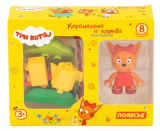 Полесье Конструктор Макси "Три кота. Карамелька и клумба", 8 элементов