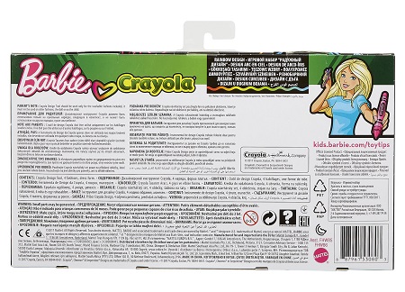 Mattel Barbie + Crayola "Раскрась наряды"