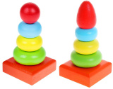 Alatoys Развивающая игрушка пирамидка "Колечки"