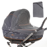 Baby care Москитная сетка Classic Lux для колясок-"люлек" (серый)