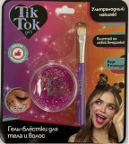 Tik Tok Girl Гель-блёстки для волос и тела / цвет розовый