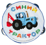 Буратино Деревянный бубен "Синий Трактор"