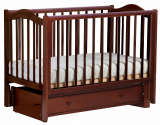 Bambini Moretti Кровать маятниковая "Бьянка" ВМ-02, цвет / орех темный