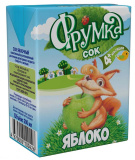 Фрумка Сок яблочный, с 4 месяцев, 0,2 л