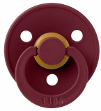 Bibs Пустышка латексная Colour, 0+ месяцев / цвет Elderberry (бордовый)