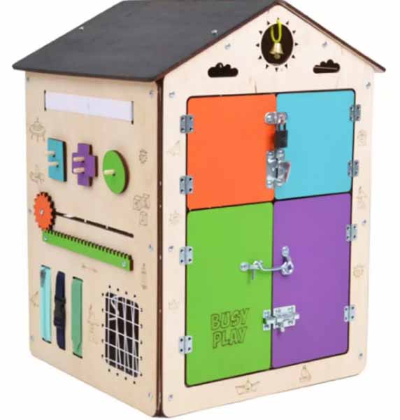 Бизиборд "Большой Домик", 40х55х40 см