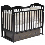 Антел детская кроватка alita 7 / цвет шоколадный