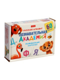 Развивающие карточки «Познавательная академия», 60 шт.
