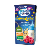 Фрутоняня каша молочно-рисовая с малиной 200г