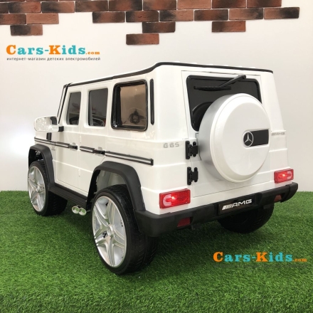 Детский электромобиль Мercedes-Benz AMG G65 4WD БЕЛЫЙ.