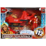 Играем Вместе Набор пожарных (1 фигурка) с вертолетом