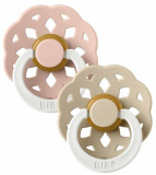 Bibs Набор пустышек Boheme, 0+, латекс: Blush Glow / Vanilla Glow