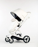 Babylux Чехол Foot cover на ножки для коляски Strollers Future (экокожа), цвет / белый