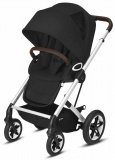 Cybex Прогулочная коляска Talos S Lux SLV / цвет Deep Black (черный)