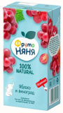 ФрутоНяня Сок из яблок и винограда, 0,5 л