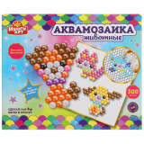 Мульти Арт Набор для детского творчества Аквамозаика. Животные 315235 / разноцветный