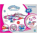 1 Toy Гибкий трек "Мегаполис" 209 деталей, мост, парковка-разворот, стрелка, машинка