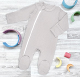 Mjolk Комбинезон детский на молнии Sleep and Play White Sand