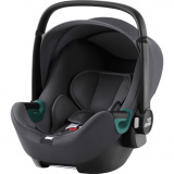 Britax Roemer Автокресло Baby-Safe 3 i-Size (0-13 кг) / Midnight Grey + летний чехол (темно-серый)