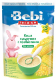 Bebi Premium Каша безмолочная кукурузная с пребиотиками, с 5 месяцев, 200 г