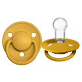 BIBS Соска-пустышка De Lux Silicone, 0-6 месяцев / цвет Mustard