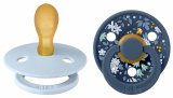 Bibs Набор пустышек Colour Liberty Symmetrical, 0+ / цвет Chamomile Lawn Baby Blue, Steel Blue
