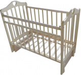 Кровать детская Каролина 5 а/с, маятник продольного качания / цвет слоновая кость