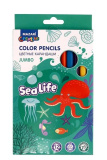 Mazari Карандаши цветные деревянные Sea Life, 12 цветов
