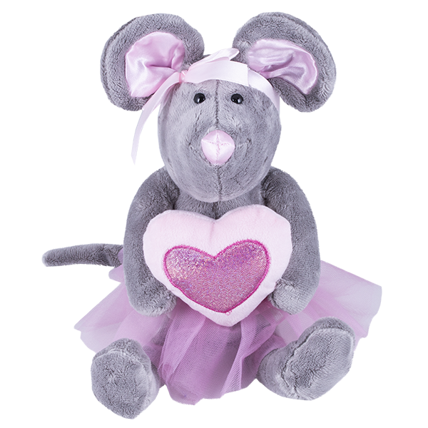 Softoy Игрушка Мышь с сердечком, 36 см S881/20