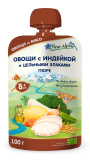 Fleur Alpine Пюре "Овощи с индейкой и цельными злаками", с 8 месяцев