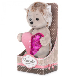 Maxitoys Мягкая игрушка Luxury Romantic Toys Club "Романтичный ёжик с сердечком", 25 см