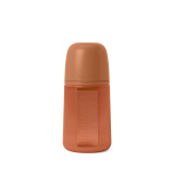 Силиконовая бутылочка для детского питания 240 мл, с соской из силикона.  RED / S SILICONE FEED BOT 