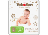 YokoSun Подгузники Premium L (9-13 кг) 54 шт