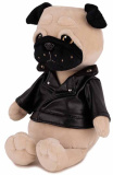 Maxi Toys Мягкая игрушка Мопси в Кожаной Куртке, 20 см