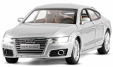 Автопанорама Инерционная металлическая машинка Audi A7 / цвет серебряный