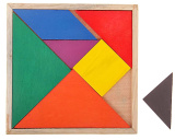 Головоломка квадратная, 7 деталей