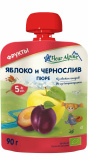 Fleur Alpine Пюре детское Яблоко и чернослив, с 5 месяцев, 90 г