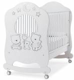 Italbaby Детская кровать Happy Family Oblo / цвет белый