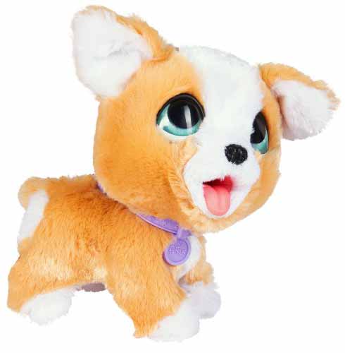FurReal Friends Игрушка интерактивная Корги на поводке, 22 см