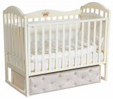 Антел Кровать детская "Анита" 9 с мягким фасадом / цвет слоновая кость