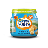 Фрутоняня Пюре из кабачков и картофеля 80гр
