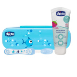 Chicco Набор детский для чистки зубов / цвет голубой