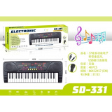 Играем вместе Электроорган 220v на батарейках, с микрофоном