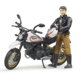 Bruder Мотоцикл Scrambler Ducati Desert Sled, с мотоциклистом