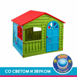 Marian Plast  Домик - Игровой со светом и музыкой / цвет Розовый, голубой