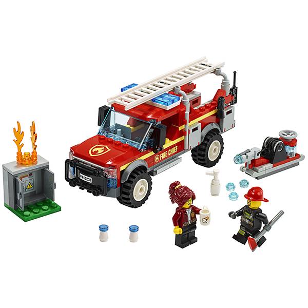 Lego City Конструктор  Город Грузовик начальника пожарной охраны